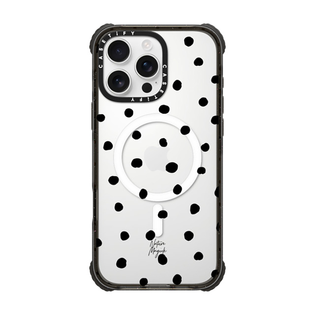 Nature Magick x CASETiFY iPhone 16 Pro Max ケース ブラック ウルトラ インパクトケース MagSafe 対応 Pretty Dot by Nature Magick - Black + Clear Father's Day Nature Magick x CASETiFY iPhone 16 Pro Max ケース ブラック ウルトラ インパクトケース MagSafe 対応 Pretty Dot by Nature Magick - Black + Clear Father's Day