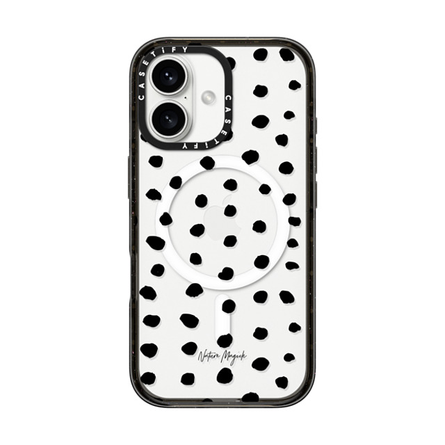 Nature Magick x CASETiFY iPhone 16 Case Black Impact Case MagSafe Compatible Ink Dot by Nature Magick - Black + Clear Mother's Day Nature Magick x CASETiFY iPhone 16 Case Black Impact Case MagSafe Compatible Ink Dot by Nature Magick - Black + Clear Mother's Day
