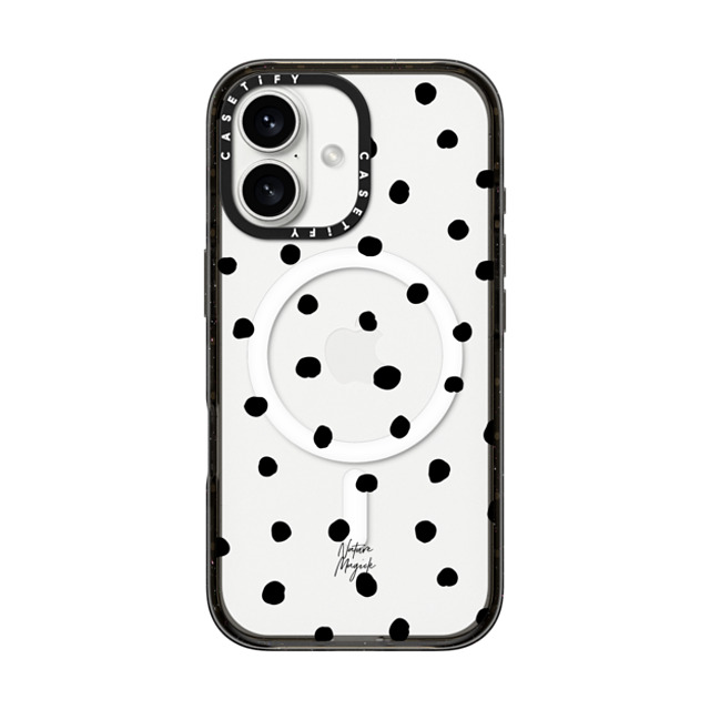Nature Magick x CASETiFY iPhone 16 ケース ブラック インパクトケース MagSafe対応 Pretty Dot by Nature Magick - Black + Clear Father's Day Nature Magick x CASETiFY iPhone 16 ケース ブラック インパクトケース MagSafe対応 Pretty Dot by Nature Magick - Black + Clear Father's Day