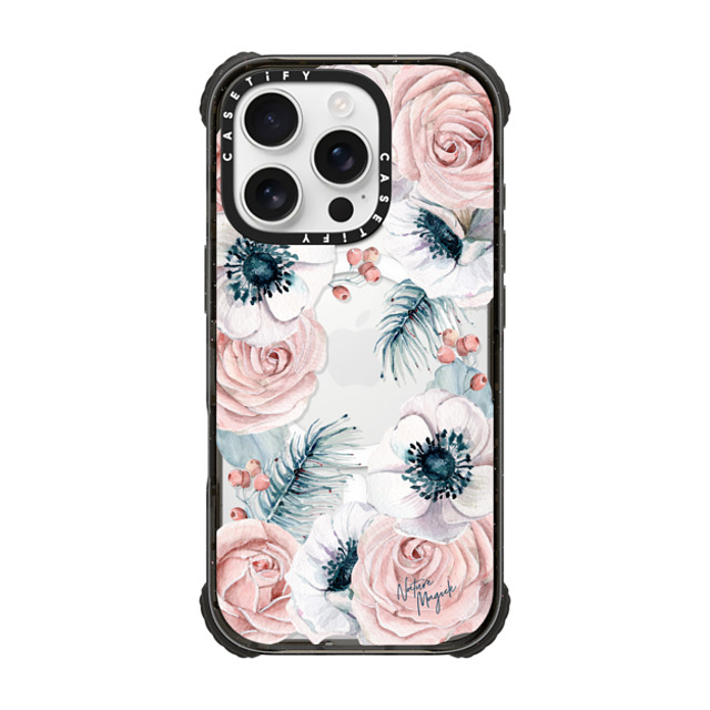 Nature Magick x CASETiFY iPhone 16 Pro ケース Floral,Christmas ブラック ウルトラ インパクトケース MagSafe 対応 Winter Blossom Love by Nature Magick New iPhone Nature Magick x CASETiFY iPhone 16 Pro ケース Floral,Christmas ブラック ウルトラ インパクトケース MagSafe 対応 Winter Blossom Love by Nature Magick New iPhone