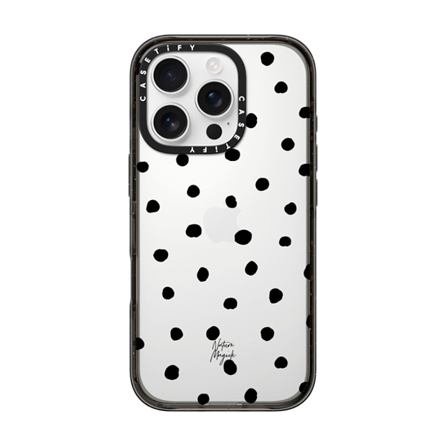 Nature Magick x CASETiFY iPhone 16 Pro Case Black インパクトケース Pretty Dot by Nature Magick - Black + Clear Back to School Nature Magick x CASETiFY iPhone 16 Pro Case Black インパクトケース Pretty Dot by Nature Magick - Black + Clear Back to School