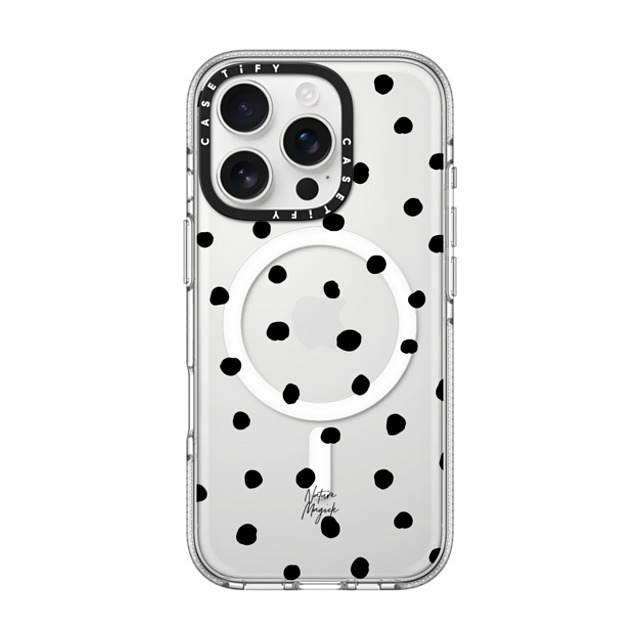 Nature Magick x CASETiFY iPhone 16 Pro Case クリア クリア ケース MagSafe対応 Pretty Dot by Nature Magick - Black + Clear Back to School Nature Magick x CASETiFY iPhone 16 Pro Case クリア クリア ケース MagSafe対応 Pretty Dot by Nature Magick - Black + Clear Back to School