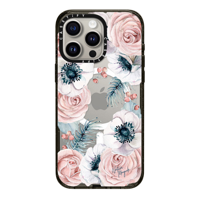 Nature Magick x CASETiFY iPhone 15 Pro Max Case Floral,Christmas Black Impact Case MagSafe Compatible Winter Blossom Love by Nature Magick Back to School Nature Magick x CASETiFY iPhone 15 Pro Max Case Floral,Christmas Black Impact Case MagSafe Compatible Winter Blossom Love by Nature Magick Back to School