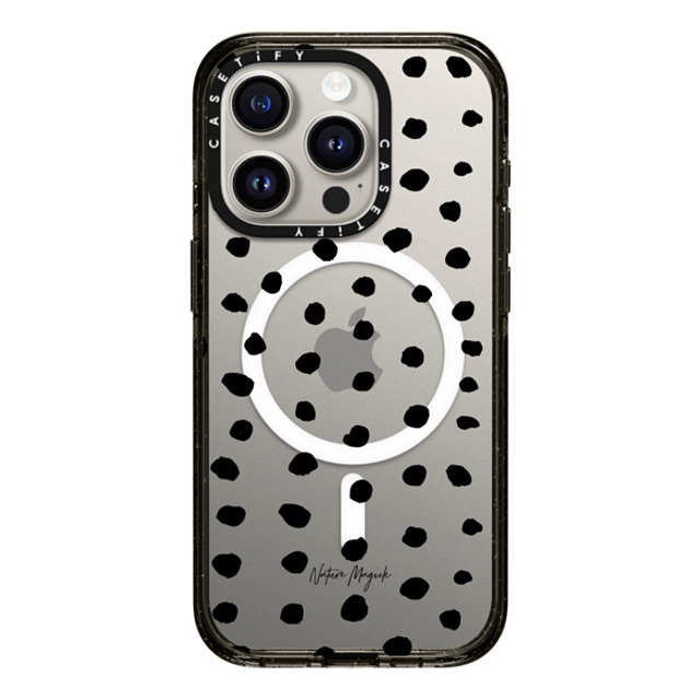 Nature Magick x CASETiFY iPhone 15 Pro Case ブラック インパクトケース MagSafe対応 Ink Dot by Nature Magick - Black + Clear Mother's Day Nature Magick x CASETiFY iPhone 15 Pro Case ブラック インパクトケース MagSafe対応 Ink Dot by Nature Magick - Black + Clear Mother's Day