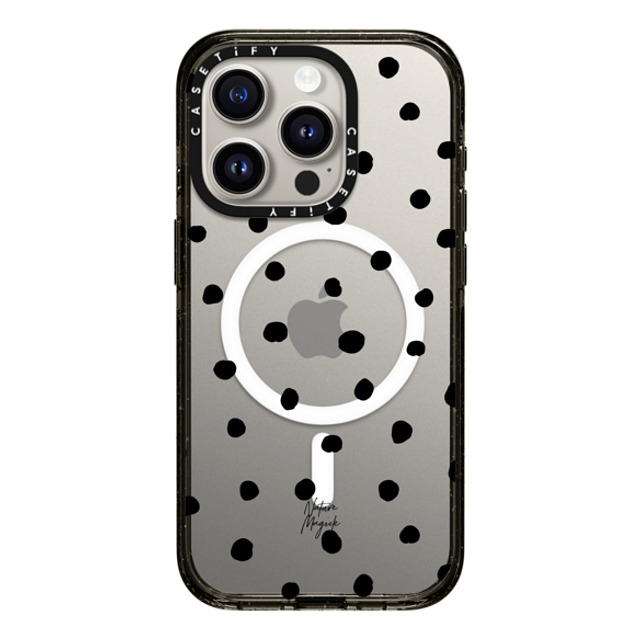 Nature Magick x CASETiFY iPhone 15 Pro Case Black Impact Case MagSafe Compatible Pretty Dot by Nature Magick - Black + Clear Back to School Nature Magick x CASETiFY iPhone 15 Pro Case Black Impact Case MagSafe Compatible Pretty Dot by Nature Magick - Black + Clear Back to School
