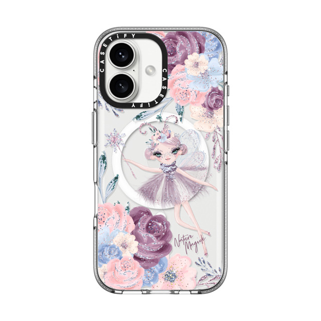 Nature Magick x CASETiFY iPhone 16 Case Floral,Cartoon Clear Clear Case MagSafe Compatible Winter Fairy Garden Floral by Nature Magick Father's Day Nature Magick x CASETiFY iPhone 16 Case Floral,Cartoon Clear Clear Case MagSafe Compatible Winter Fairy Garden Floral by Nature Magick Father's Day