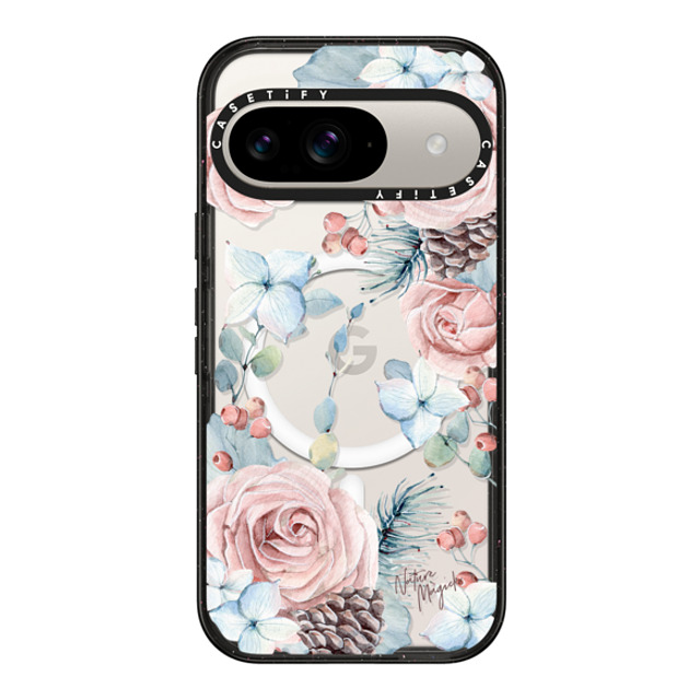 Nature Magick x CASETiFY Pixel 9 ケース Floral,Christmas ブラック マグネット式 インパクトケース Winter Woods Roses in the Forest by Nature Magick Back to School Nature Magick x CASETiFY Pixel 9 ケース Floral,Christmas ブラック マグネット式 インパクトケース Winter Woods Roses in the Forest by Nature Magick Back to School