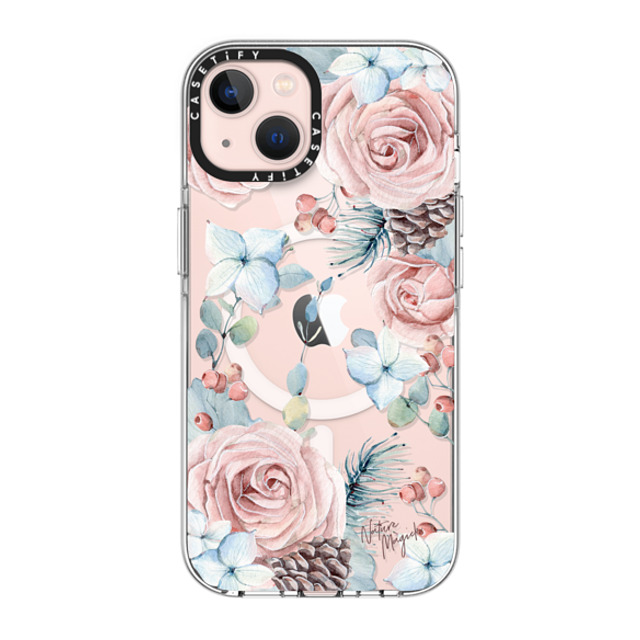 Nature Magick x CASETiFY iPhone 13 ケース クリア クリア ケース MagSafe対応 Winter Woods Roses in the Forest by Nature Magick