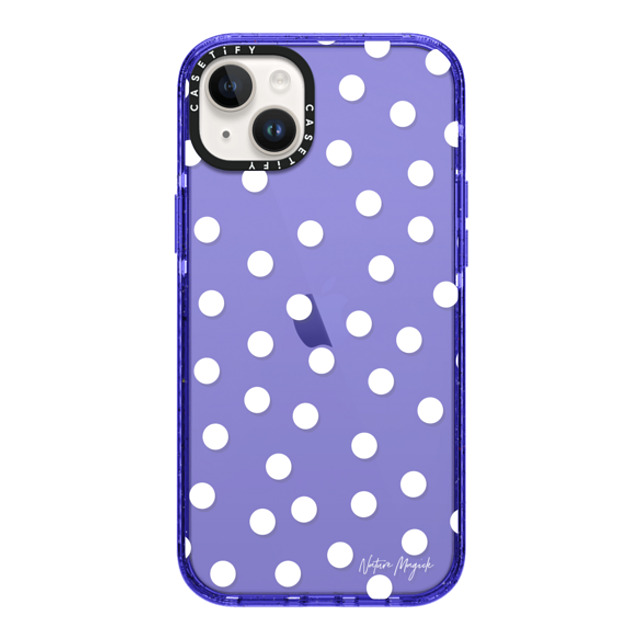Nature Magick x CASETiFY iPhone 14 Plus ケース Peri Purple インパクトケース Confetti by Nature Magick - White + Clear Father's Day Nature Magick x CASETiFY iPhone 14 Plus ケース Peri Purple インパクトケース Confetti by Nature Magick - White + Clear Father's Day