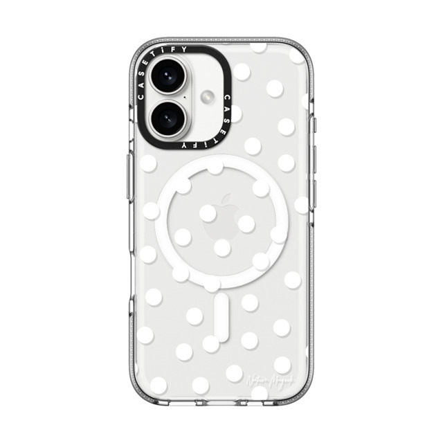 Nature Magick x CASETiFY iPhone 16 Case クリア クリア ケース MagSafe対応 Confetti by Nature Magick - White + Clear Mother's Day Nature Magick x CASETiFY iPhone 16 Case クリア クリア ケース MagSafe対応 Confetti by Nature Magick - White + Clear Mother's Day