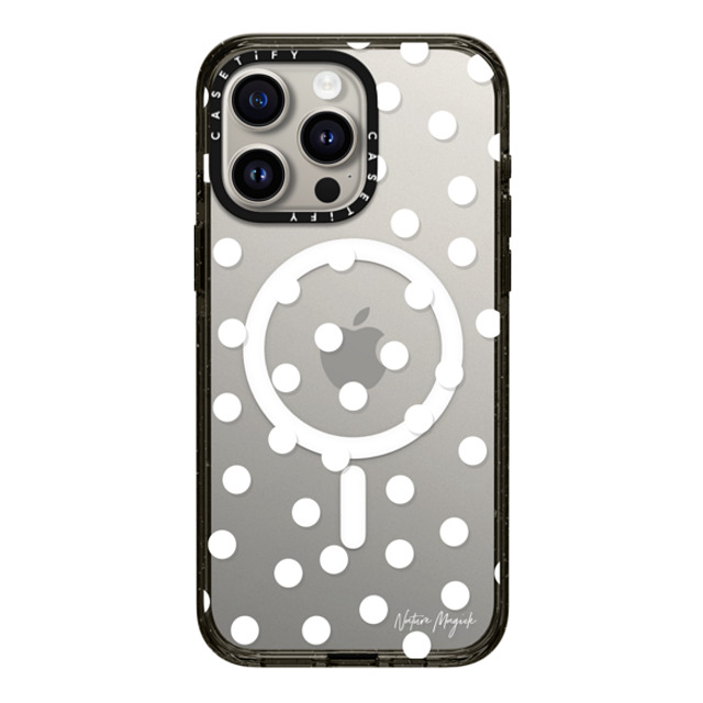 Nature Magick x CASETiFY iPhone 15 Pro Max Case Black Impact Case MagSafe Compatible Confetti by Nature Magick - White + Clear Mother's Day Nature Magick x CASETiFY iPhone 15 Pro Max Case Black Impact Case MagSafe Compatible Confetti by Nature Magick - White + Clear Mother's Day