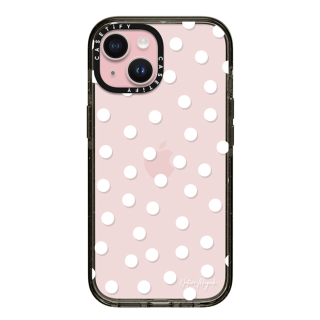 Nature Magick x CASETiFY iPhone 15 Case ブラック インパクトケース Confetti by Nature Magick - White + Clear Mother's Day Nature Magick x CASETiFY iPhone 15 Case ブラック インパクトケース Confetti by Nature Magick - White + Clear Mother's Day