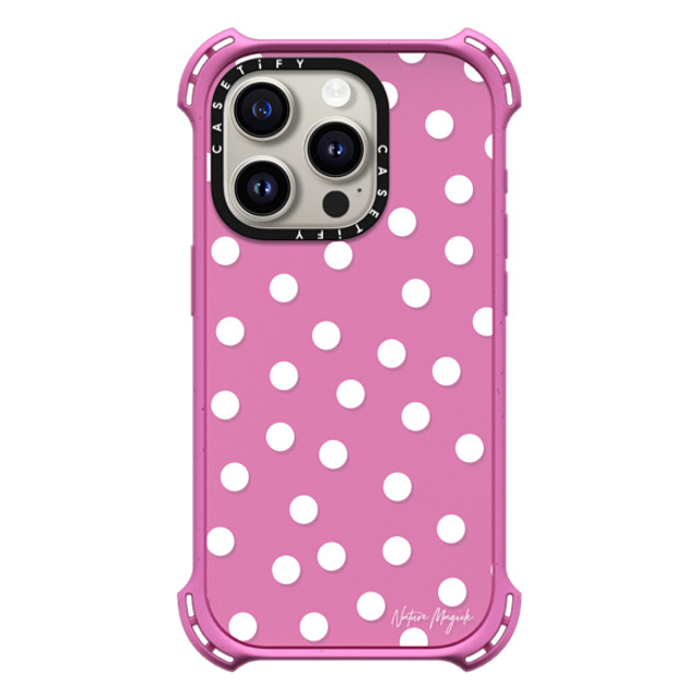 Nature Magick x CASETiFY iPhone 15 Pro Case Matte Pink バウンスケース Confetti by Nature Magick - White + Clear Mother's Day Nature Magick x CASETiFY iPhone 15 Pro Case Matte Pink バウンスケース Confetti by Nature Magick - White + Clear Mother's Day