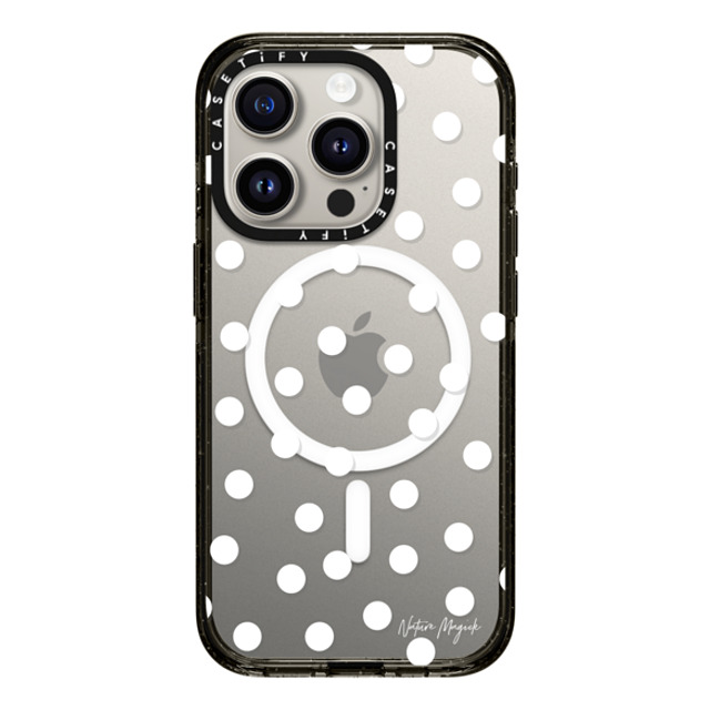 Nature Magick x CASETiFY iPhone 15 Pro Case Black Impact Case MagSafe Compatible Confetti by Nature Magick - White + Clear Back to School Nature Magick x CASETiFY iPhone 15 Pro Case Black Impact Case MagSafe Compatible Confetti by Nature Magick - White + Clear Back to School