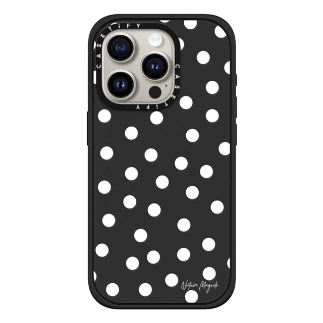 Nature Magick x CASETiFY iPhone 15 Pro Case Matte Black Impact Case MagSafe Compatible Confetti by Nature Magick - White + Clear Back to School Nature Magick x CASETiFY iPhone 15 Pro Case Matte Black Impact Case MagSafe Compatible Confetti by Nature Magick - White + Clear Back to School