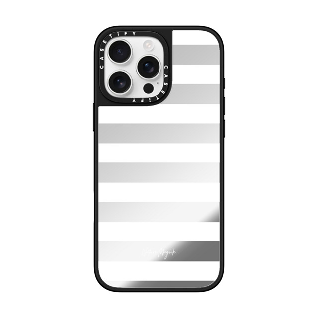 Nature Magick x CASETiFY iPhone 16 Pro Max Case Silver on Black ミラーケース MagSafe対応 Simply Striped by Nature Magick - White + Clear Back to School Nature Magick x CASETiFY iPhone 16 Pro Max Case Silver on Black ミラーケース MagSafe対応 Simply Striped by Nature Magick - White + Clear Back to School