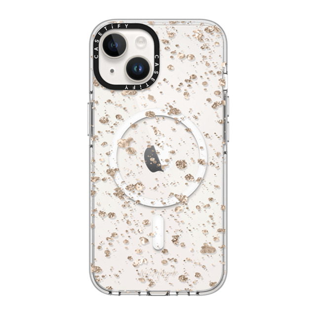 Nature Magick x CASETiFY iPhone 14 Case Clear Clear Case MagSafe Compatible Modern Art by Nature Magick - Glitter Gold + Clear Nature Magick x CASETiFY iPhone 14 Case Clear Clear Case MagSafe Compatible Modern Art by Nature Magick - Glitter Gold + Clear