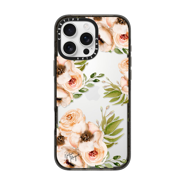 Nature Magick x CASETiFY iPhone 16 Pro Max Case Black インパクトケース Pretty Pink Roses Flower Rose Floral Watercolor Painting by Nature Magick Mother's Day Nature Magick x CASETiFY iPhone 16 Pro Max Case Black インパクトケース Pretty Pink Roses Flower Rose Floral Watercolor Painting by Nature Magick Mother's Day