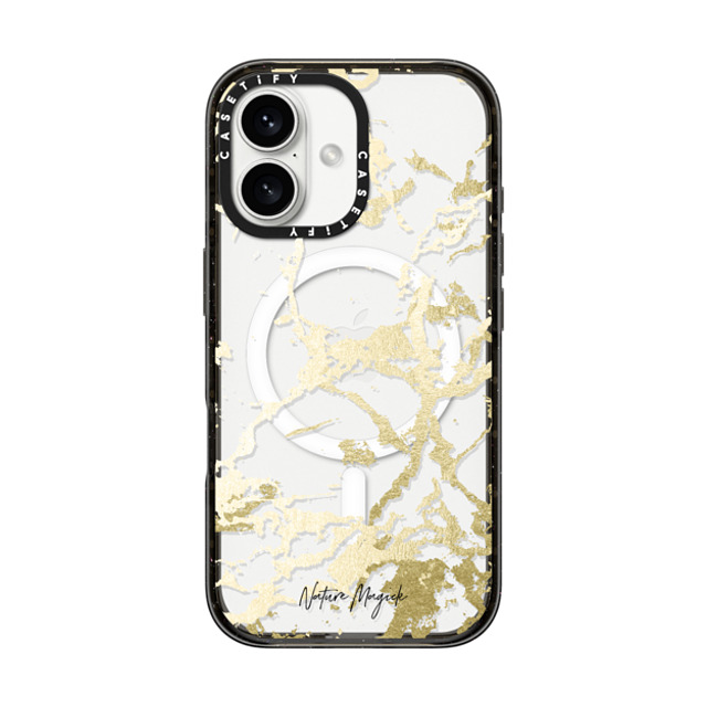 Nature Magick x CASETiFY iPhone 16 Case ブラック インパクトケース MagSafe対応 Kintsugi Gold Marble by Nature Magick - Clear Case New iPhone Nature Magick x CASETiFY iPhone 16 Case ブラック インパクトケース MagSafe対応 Kintsugi Gold Marble by Nature Magick - Clear Case New iPhone