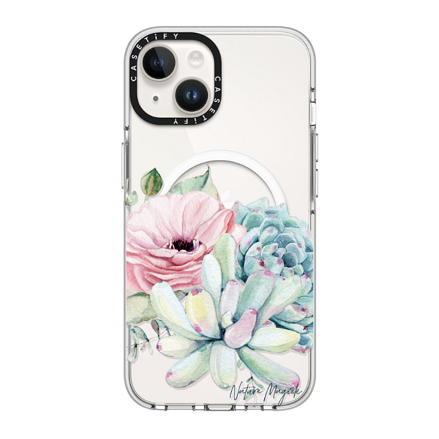 Nature Magick x CASETiFY iPhone 14 Case Clear Clear Case MagSafe Compatible Simply Succulents by Nature Magick Nature Magick x CASETiFY iPhone 14 Case Clear Clear Case MagSafe Compatible Simply Succulents by Nature Magick