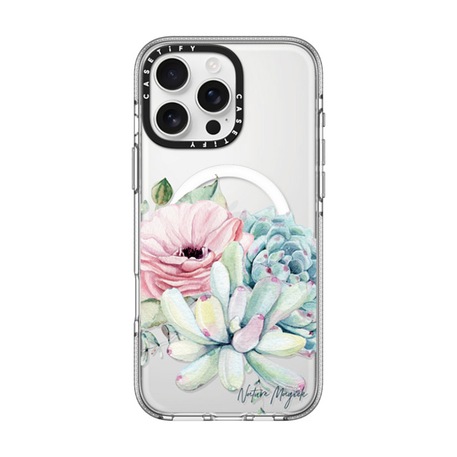 Nature Magick x CASETiFY iPhone 16 Pro Max Case Clear Clear Case MagSafe Compatible Simply Succulents by Nature Magick Nature Magick x CASETiFY iPhone 16 Pro Max Case Clear Clear Case MagSafe Compatible Simply Succulents by Nature Magick