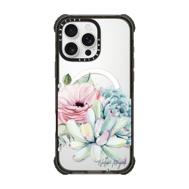 Nature Magick x CASETiFY iPhone 16 Pro Max Case Black ウルトラ インパクトケース MagSafe 対応 Simply Succulents by Nature Magick Nature Magick x CASETiFY iPhone 16 Pro Max Case Black ウルトラ インパクトケース MagSafe 対応 Simply Succulents by Nature Magick