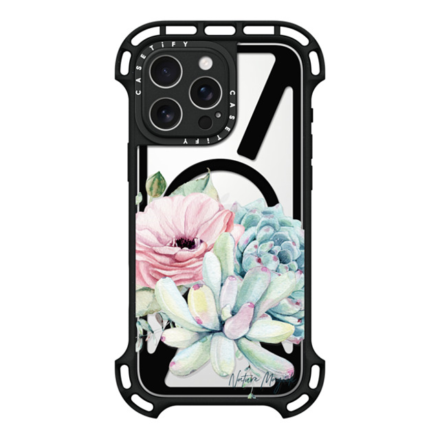 Nature Magick x CASETiFY iPhone 16 Pro Max Case Black ウルトラ バウンスケース MagSafe対応 Simply Succulents by Nature Magick Nature Magick x CASETiFY iPhone 16 Pro Max Case Black ウルトラ バウンスケース MagSafe対応 Simply Succulents by Nature Magick