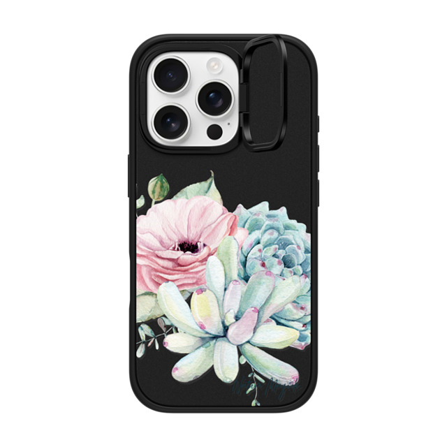 Nature Magick x CASETiFY iPhone 16 Pro Case Matte Black インパクトリングスタンドケース MagSafe対応 Simply Succulents by Nature Magick Nature Magick x CASETiFY iPhone 16 Pro Case Matte Black インパクトリングスタンドケース MagSafe対応 Simply Succulents by Nature Magick