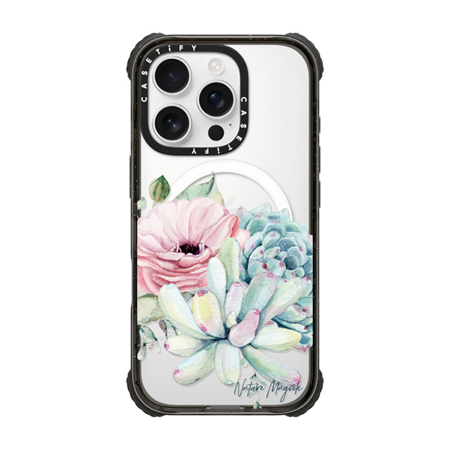 Nature Magick x CASETiFY iPhone 16 Pro Case Black ウルトラ インパクトケース MagSafe 対応 Simply Succulents by Nature Magick Nature Magick x CASETiFY iPhone 16 Pro Case Black ウルトラ インパクトケース MagSafe 対応 Simply Succulents by Nature Magick