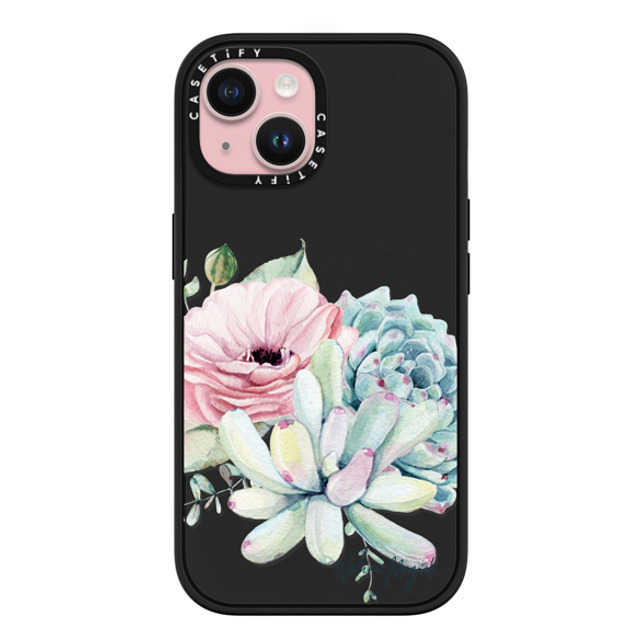 Nature Magick x CASETiFY iPhone 15 Case Matte Black Impact Case MagSafe Compatible Simply Succulents by Nature Magick Nature Magick x CASETiFY iPhone 15 Case Matte Black Impact Case MagSafe Compatible Simply Succulents by Nature Magick