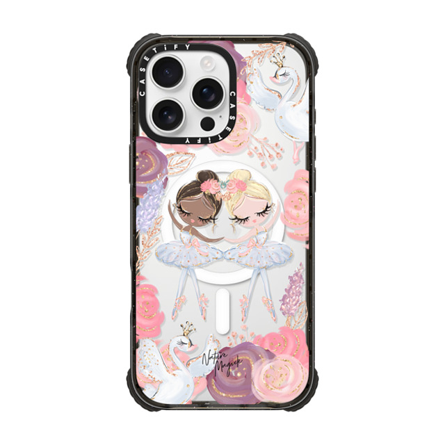 Nature Magick x CASETiFY iPhone 16 Pro Max Case Black ウルトラ インパクトケース MagSafe 対応 Swan Lake Ballet Roses and Ballerinas by Nature Magick Nature Magick x CASETiFY iPhone 16 Pro Max Case Black ウルトラ インパクトケース MagSafe 対応 Swan Lake Ballet Roses and Ballerinas by Nature Magick