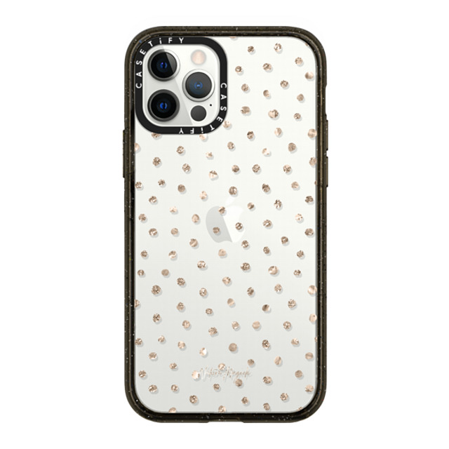 Nature Magick x CASETiFY iPhone 12 Pro Case Black インパクトケース Girly Gold Dots by Nature Magick - Shimmery Gold Glitter Polka Dot + Clear Back to School Nature Magick x CASETiFY iPhone 12 Pro Case Black インパクトケース Girly Gold Dots by Nature Magick - Shimmery Gold Glitter Polka Dot + Clear Back to School