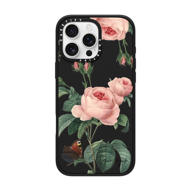 Nature Magick x CASETiFY iPhone 16 Pro Max ケース Floral,Butterfly マットブラック インパクトケース MagSafe対応 Butterfly Rose by Nature Magick Father's Day Nature Magick x CASETiFY iPhone 16 Pro Max ケース Floral,Butterfly マットブラック インパクトケース MagSafe対応 Butterfly Rose by Nature Magick Father's Day
