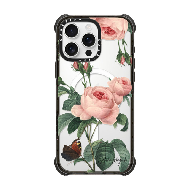 Nature Magick x CASETiFY iPhone 16 Pro Max ケース Floral,Butterfly ブラック ウルトラ インパクトケース MagSafe 対応 Butterfly Rose by Nature Magick Father's Day Nature Magick x CASETiFY iPhone 16 Pro Max ケース Floral,Butterfly ブラック ウルトラ インパクトケース MagSafe 対応 Butterfly Rose by Nature Magick Father's Day