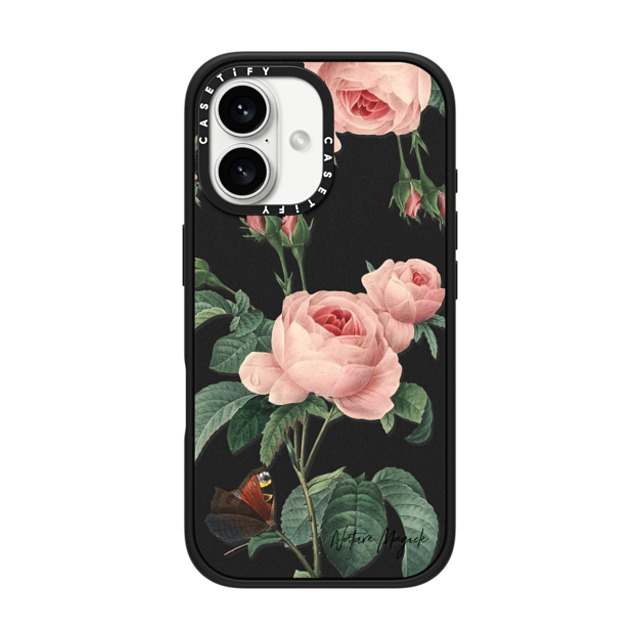 Nature Magick x CASETiFY iPhone 16 ケース Floral,Butterfly マットブラック インパクトケース MagSafe対応 Butterfly Rose by Nature Magick Father's Day Nature Magick x CASETiFY iPhone 16 ケース Floral,Butterfly マットブラック インパクトケース MagSafe対応 Butterfly Rose by Nature Magick Father's Day
