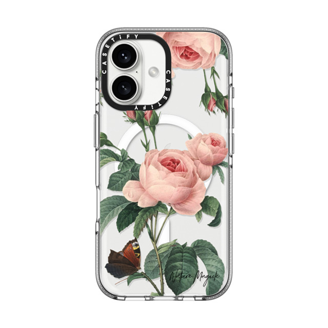 Nature Magick x CASETiFY iPhone 16 ケース Floral,Butterfly クリア クリア ケース MagSafe対応 Butterfly Rose by Nature Magick Father's Day Nature Magick x CASETiFY iPhone 16 ケース Floral,Butterfly クリア クリア ケース MagSafe対応 Butterfly Rose by Nature Magick Father's Day