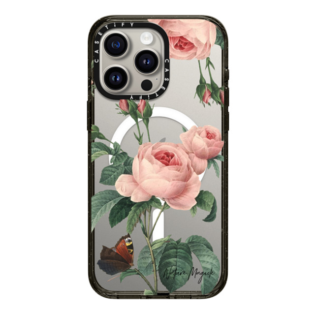 Nature Magick x CASETiFY iPhone 15 Pro Max Case Floral,Butterfly ブラック インパクトケース MagSafe対応 Butterfly Rose by Nature Magick Mother's Day Nature Magick x CASETiFY iPhone 15 Pro Max Case Floral,Butterfly ブラック インパクトケース MagSafe対応 Butterfly Rose by Nature Magick Mother's Day