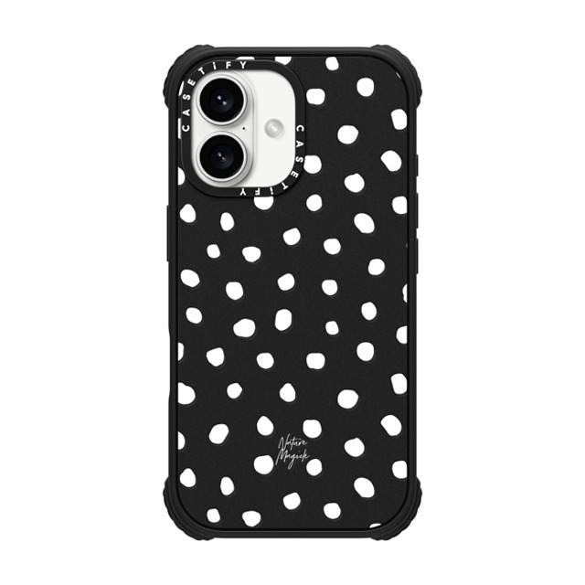 Nature Magick x CASETiFY iPhone 16 Case Matte Black ウルトラ インパクトケース MagSafe 対応 Mod Dot by Nature Magick - White + Clear Nature Magick x CASETiFY iPhone 16 Case Matte Black ウルトラ インパクトケース MagSafe 対応 Mod Dot by Nature Magick - White + Clear