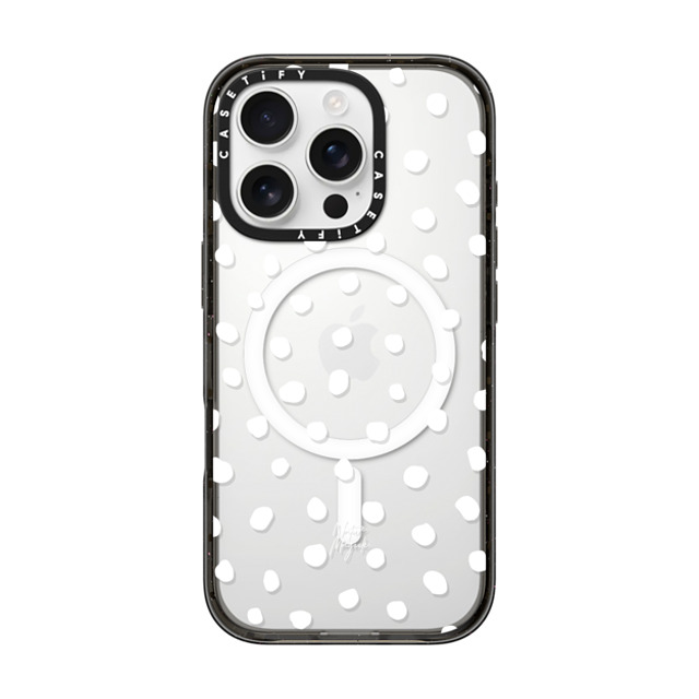 Nature Magick x CASETiFY iPhone 16 Pro Case Pattern,Cottagecore Black Impact Case MagSafe Compatible Mod Dot by Nature Magick - White + Clear Father's Day Nature Magick x CASETiFY iPhone 16 Pro Case Pattern,Cottagecore Black Impact Case MagSafe Compatible Mod Dot by Nature Magick - White + Clear Father's Day