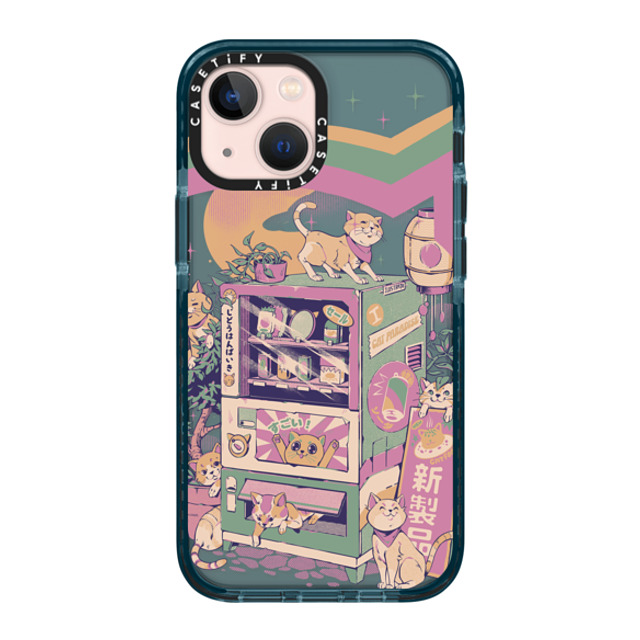 Ilustrata x CASETiFY iPhone 13 Mini Case Pacific Blue Impact Case Cat Vending Machine Ilustrata x CASETiFY iPhone 13 Mini Case Pacific Blue Impact Case Cat Vending Machine
