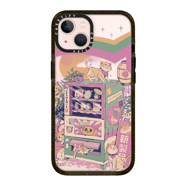 Ilustrata x CASETiFY iPhone 13 ケース ブラック インパクトケース Cat Vending Machine