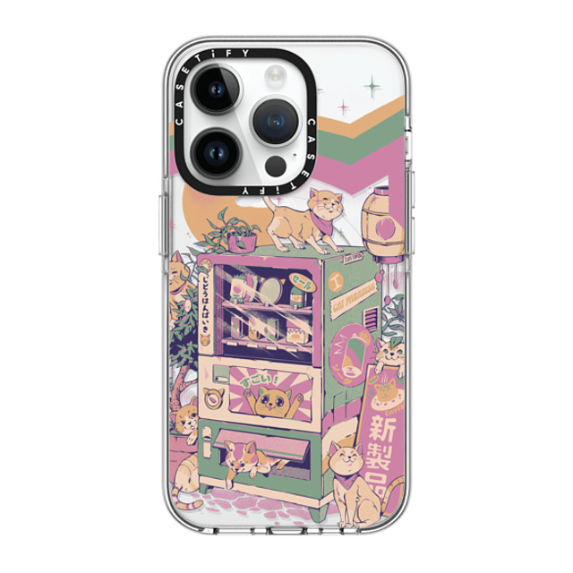 Ilustrata x CASETiFY iPhone 14 Pro ケース クリア クリア ケース MagSafe対応 Cat Vending Machine