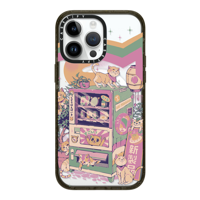 Ilustrata x CASETiFY iPhone 14 Pro Max ケース ブラック インパクトケース MagSafe対応 Cat Vending Machine