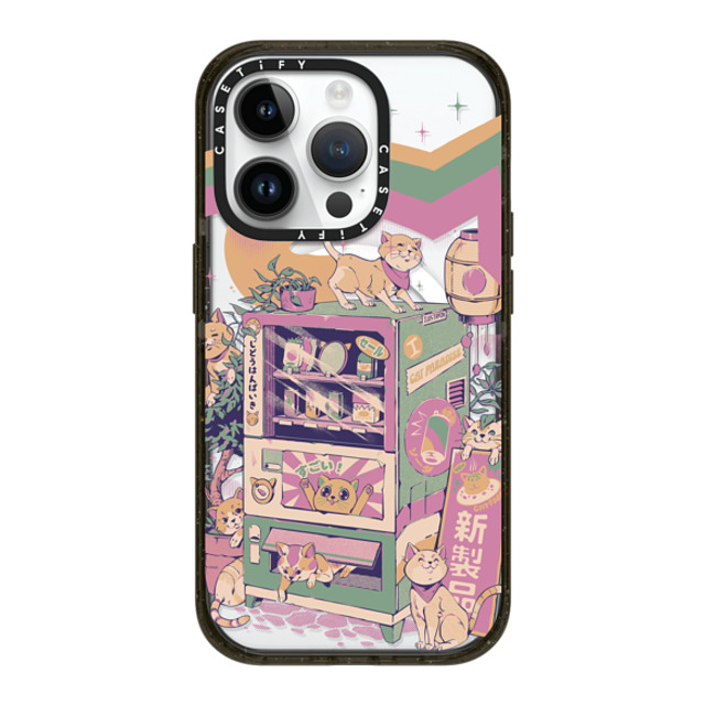 Ilustrata x CASETiFY iPhone 14 Pro ケース ブラック インパクトケース MagSafe対応 Cat Vending Machine