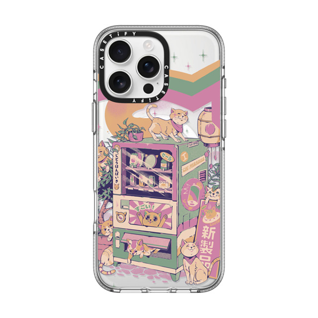 Ilustrata x CASETiFY iPhone 16 Pro Max ケース クリア クリア ケース MagSafe対応 Cat Vending Machine