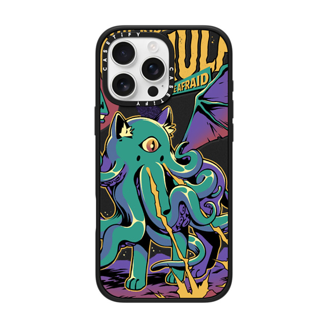 Ilustrata x CASETiFY iPhone 16 Pro Max Case マットブラック Impact Case MagSafe Compatible Rise of Cathulhu Mother's Day Ilustrata x CASETiFY iPhone 16 Pro Max Case マットブラック Impact Case MagSafe Compatible Rise of Cathulhu Mother's Day