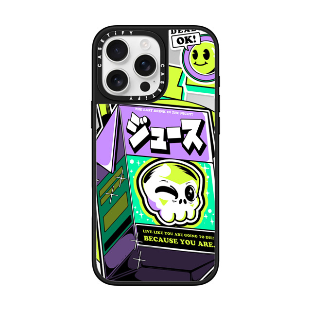 Ilustrata x CASETiFY iPhone 16 Pro Max Case Silver on Black ミラーケース MagSafe対応 Japanese Juice Father's Day Ilustrata x CASETiFY iPhone 16 Pro Max Case Silver on Black ミラーケース MagSafe対応 Japanese Juice Father's Day