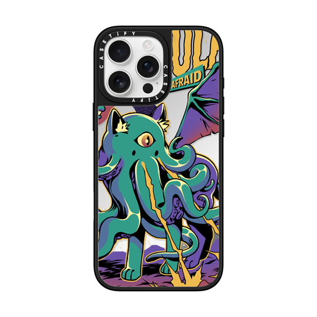 Ilustrata x CASETiFY iPhone 16 Pro Max Case Silver on Black ミラーケース MagSafe対応 Rise of Cathulhu Mother's Day Ilustrata x CASETiFY iPhone 16 Pro Max Case Silver on Black ミラーケース MagSafe対応 Rise of Cathulhu Mother's Day