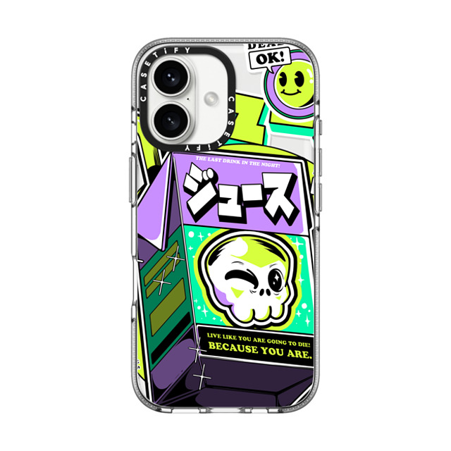 Ilustrata x CASETiFY iPhone 16 Case Clear Clear Case MagSafe Compatible Japanese Juice Father's Day Ilustrata x CASETiFY iPhone 16 Case Clear Clear Case MagSafe Compatible Japanese Juice Father's Day