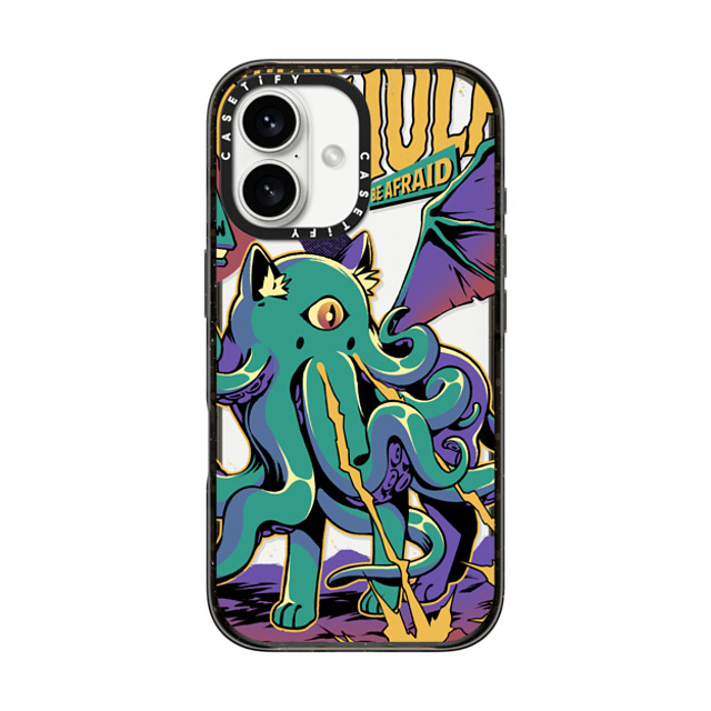 Ilustrata x CASETiFY iPhone 16 Case ブラック インパクトケース Rise of Cathulhu Mother's Day Ilustrata x CASETiFY iPhone 16 Case ブラック インパクトケース Rise of Cathulhu Mother's Day